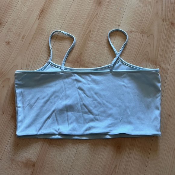 437 Light Blue Women's Crop Tank and High-Waist Bike Short Set - Picture 8 of 9